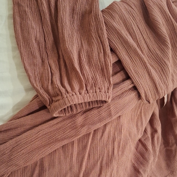 O'Neill Lace Accent Blouse - Dusty Rose Sze S - Picture 8 of 10